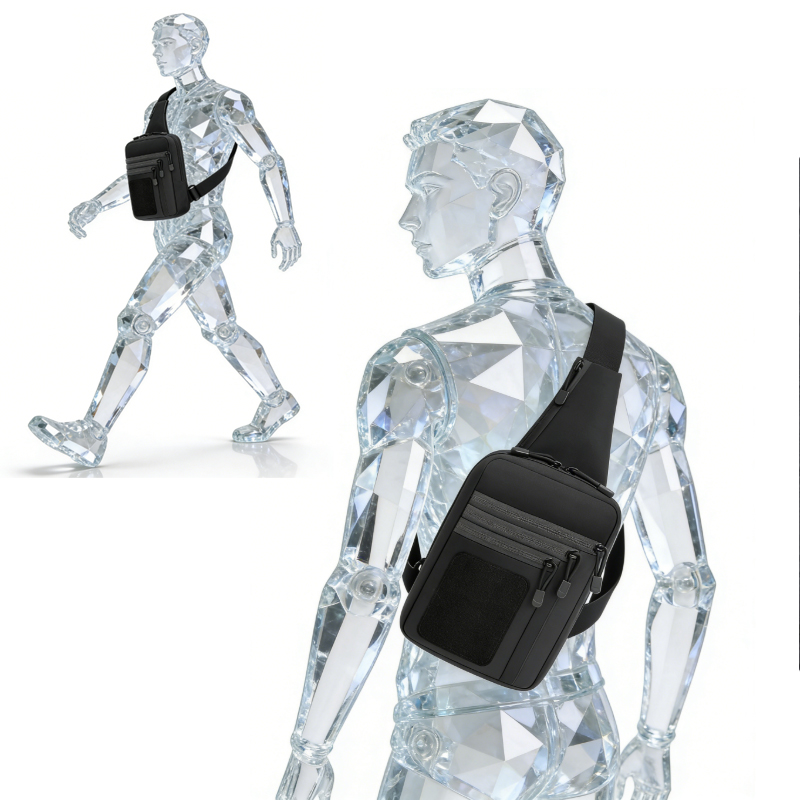 Edc Concealed Carry Sling Bag - 戦術的なピストルガンバッグ隠しキャリーガンホルスターハンドガン収納チェストバッグEDCツールバッグピストルガンショルダースリングバッグ