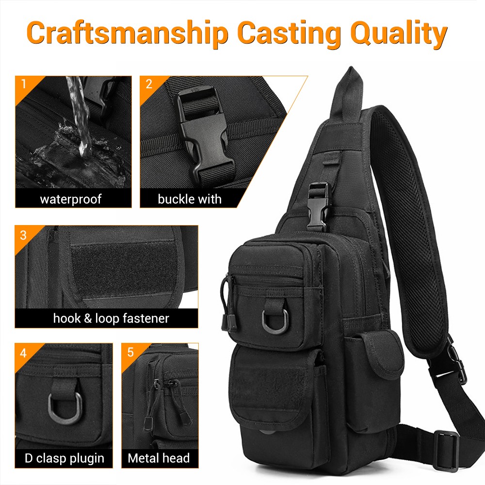 隠し戦術的なピストルバッグ,屋外ツールバッグ,EDC,調整可 - Edc Concealed Carry Sling Bag のレビューと価格