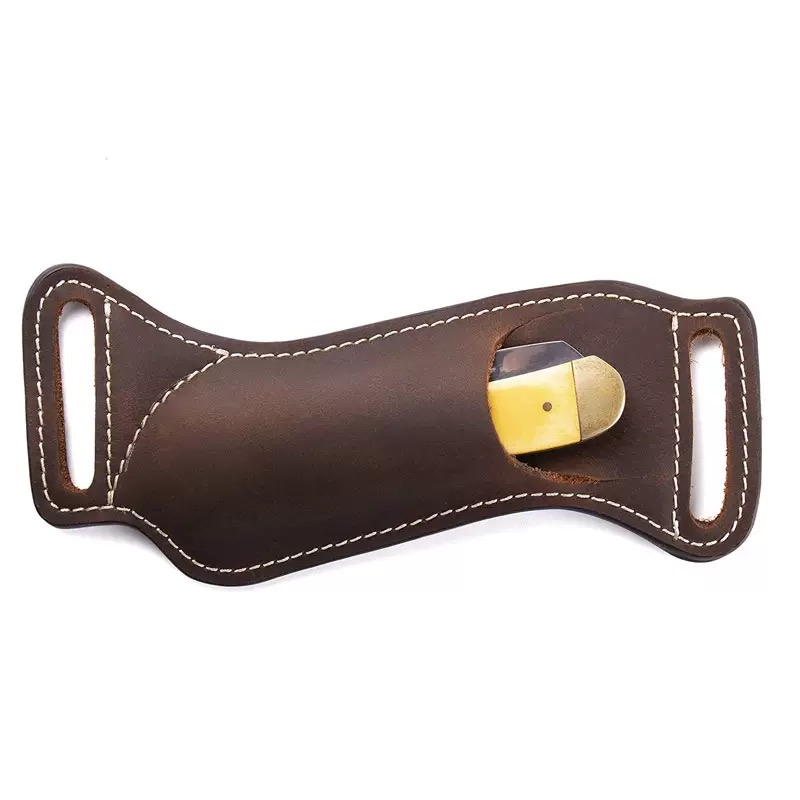 屋外用、本革製、腰に装着できるEDCナイフ用シース／ポーチ。 - Edc Carry Knife のレビューと価格